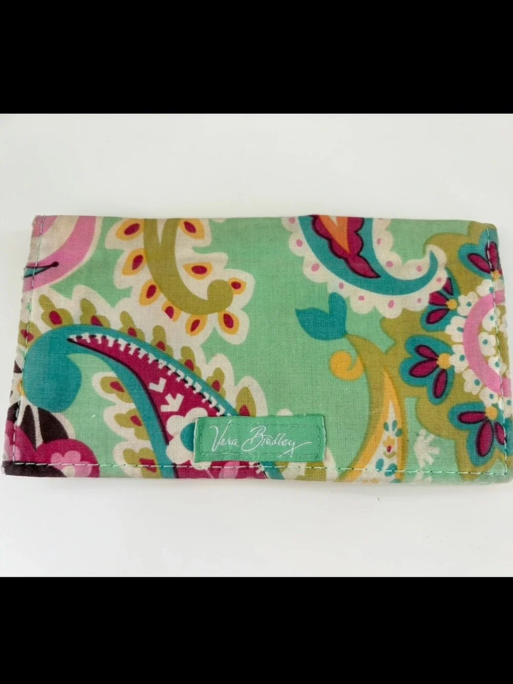 Vera Bradley Tutti Frutti Paisley Checkbook Holder